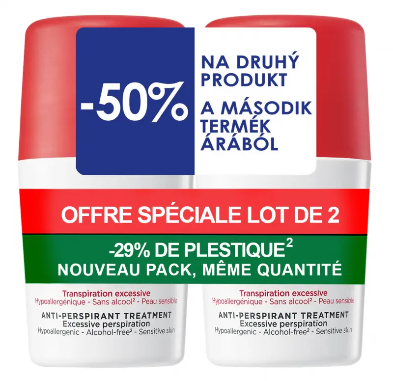 VICHY 72 órás izzadságszabályozó golyós dezodor DUOPACK 2x50 ml VICHY 72 órás izzadságszabályozó golyós dezodor DUOPACK 2x50 ml