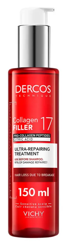 VICHY Dercos Collagen 17 Filler Ultra-Regeneráló hajkúra 150 ml VICHY Dercos Collagen 17 Filler Ultra-Regeneráló hajkúra 150 ml