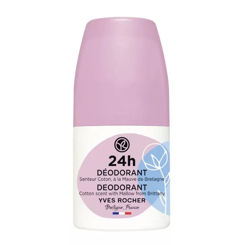 YVES ROCHER 24 órás dezodor gyapotvirág illatban, bretagne-i mályvával 50 ml YVES ROCHER 24 órás dezodor gyapotvirág illatban, bretagne-i mályvával 50 ml