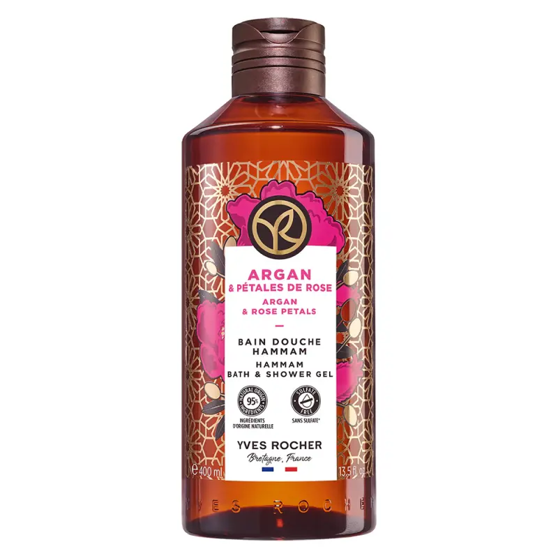 YVES ROCHER Bain De Nature Hab- és tusfürdő Argánolaj & Marokkói Rózsa 400 ml YVES ROCHER Bain De Nature Hab- és tusfürdő Argánolaj & Marokkói Rózsa 400 ml