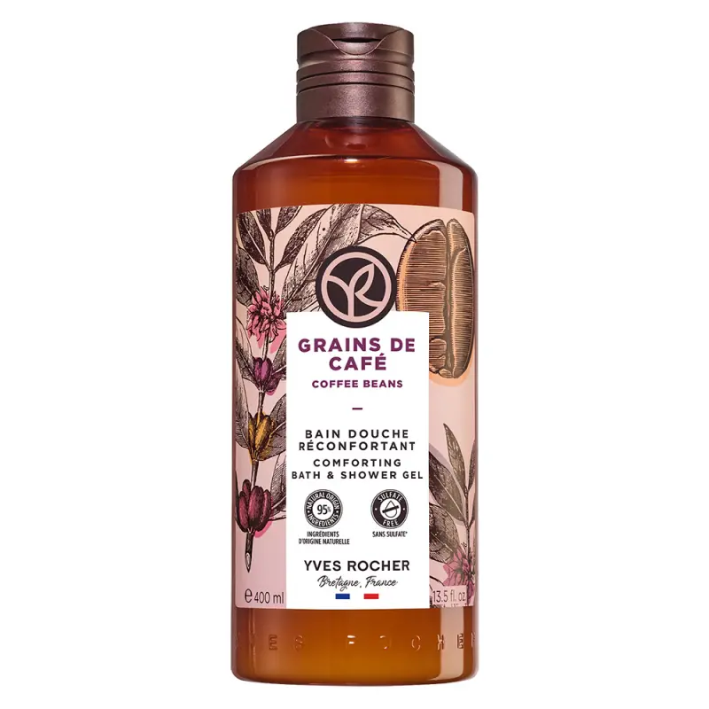 YVES ROCHER Bain De Nature Hab- és tusfürdő Kávébab 400 ml YVES ROCHER Bain De Nature Hab- és tusfürdő Kávébab 400 ml