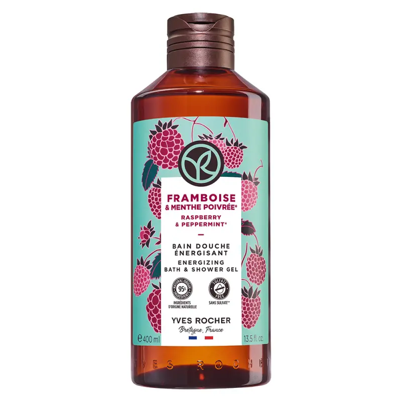 YVES ROCHER Bain De Nature Hab- és tusfürdő Málna & Borsmenta 400 ml YVES ROCHER Bain De Nature Hab- és tusfürdő Málna & Borsmenta 400 ml