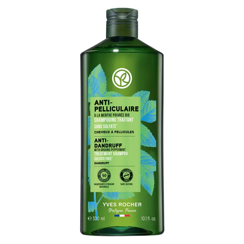 YVES ROCHER Anti-Pelliculaire Korpásodás elleni sampon bio borsmentával 300 ml YVES ROCHER Anti-Pelliculaire Korpásodás elleni sampon bio borsmentával 300 ml