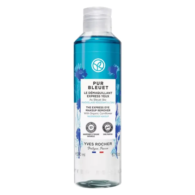 YVES ROCHER Pur Bleuet Expressz sminklemosó szemre 200 ml YVES ROCHER Pur Bleuet Expressz sminklemosó szemre 200 ml